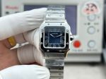 Cartier Santos Mini Size 27*34.5*7.4mm Imported Quartz Movement WG Band Ombre Blue Watch